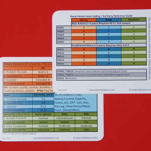 CPT & HCPCS Reference Card (Dovie Card)-0