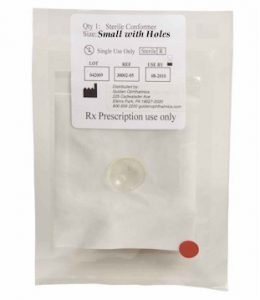 Small Sterile Eye Conformer with Holes (PMMA)-582