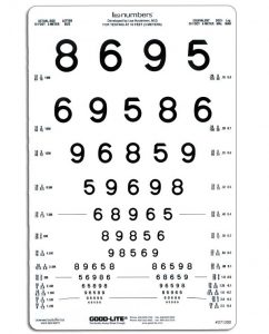LEA Numbers 13-Line Translucent Distance Chart-0