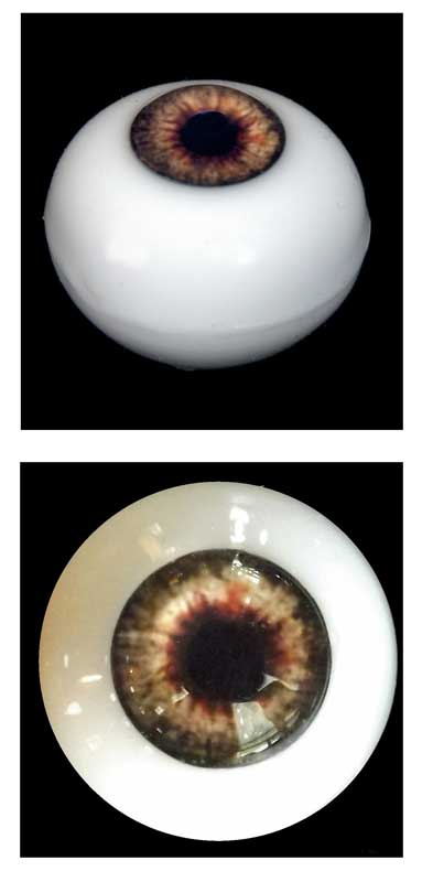 Silicone Human Eye Replica (Brown Iris)-0